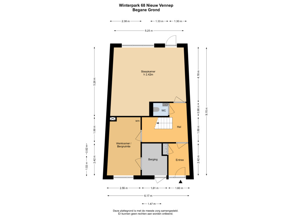 Bekijk plattegrond van Begane Grond van Winterpark 68