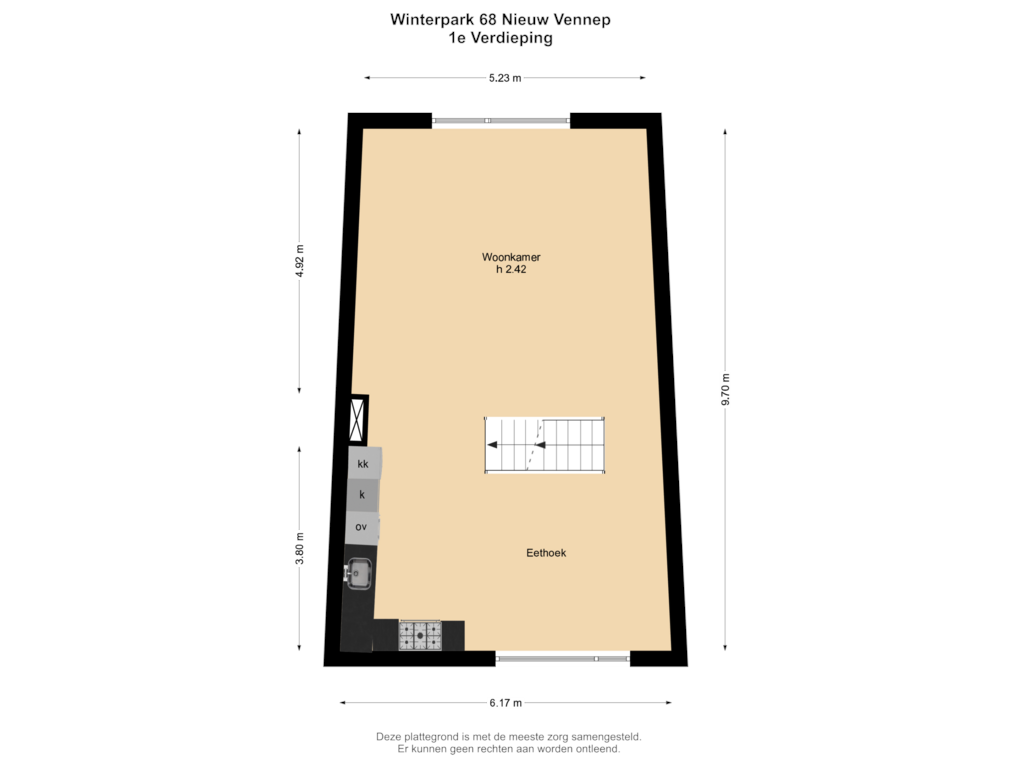 Bekijk plattegrond van 1e Verdieping van Winterpark 68