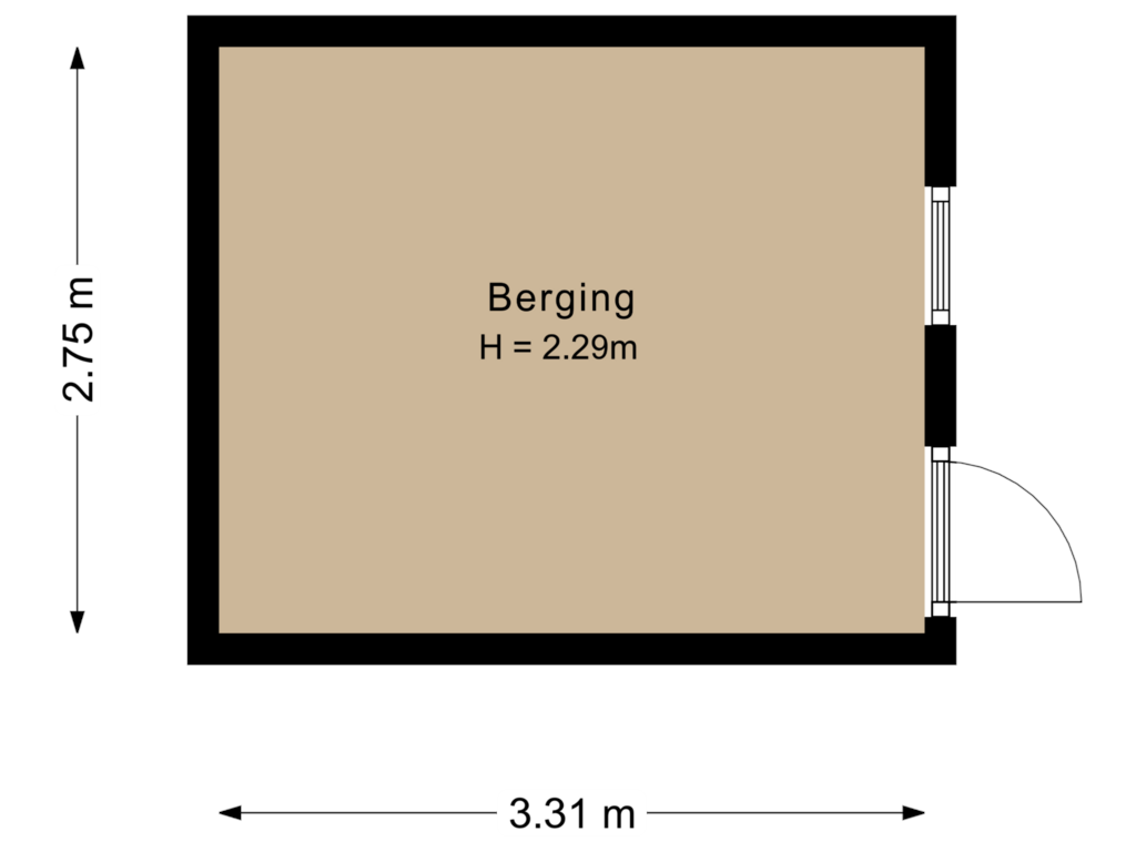 Bekijk plattegrond van Berging van Gondel 27 31