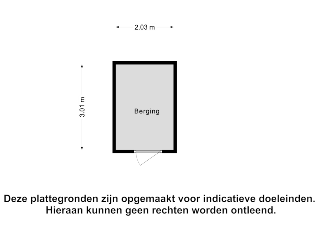 Bekijk plattegrond van Berging van Houtkade 316