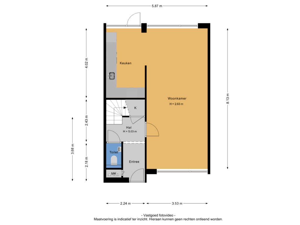 Bekijk plattegrond van Begane grond van Aldenhof 3423