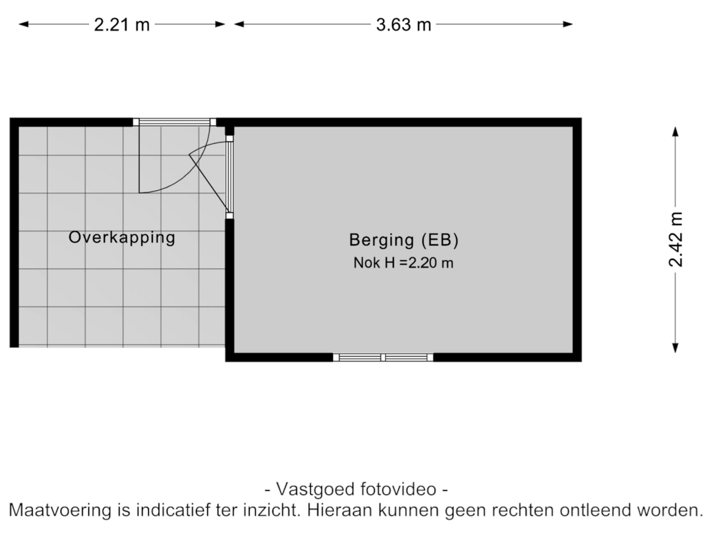 Bekijk plattegrond van Berging van Aldenhof 3423