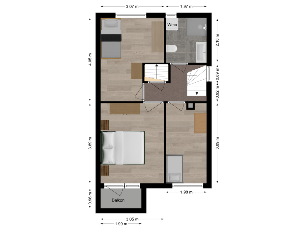 Bekijk plattegrond van Eerste verdieping van Schapedrift 6