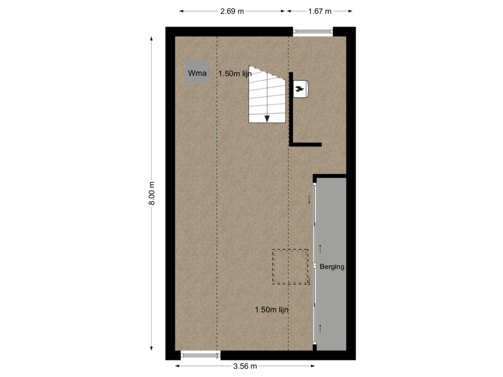 Bekijk plattegrond van Tweede verdieping van Schapedrift 6