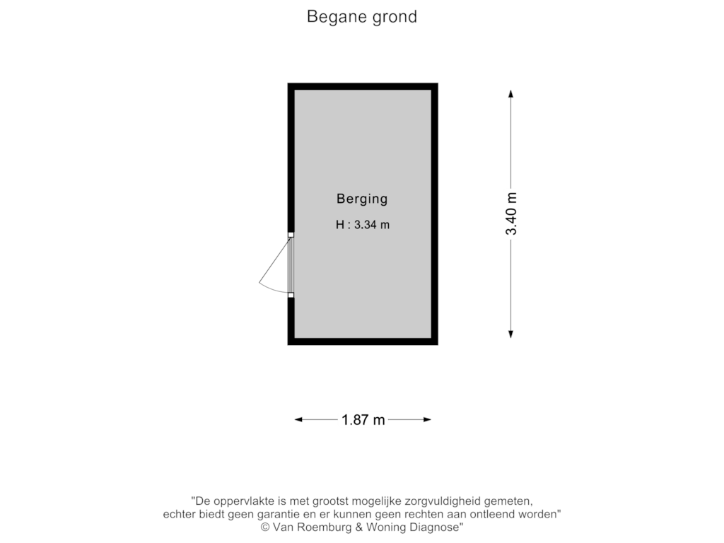 Bekijk plattegrond van Berging van Martini van Geffenstraat 44