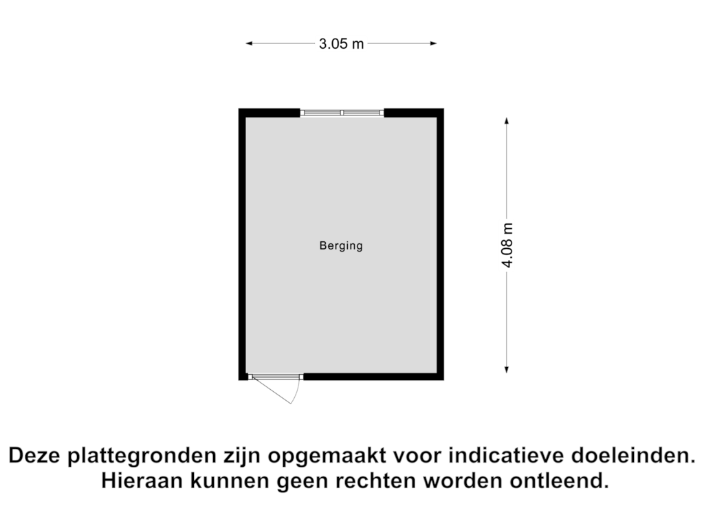 View floorplan of Berging of Verbeetenstraat 44