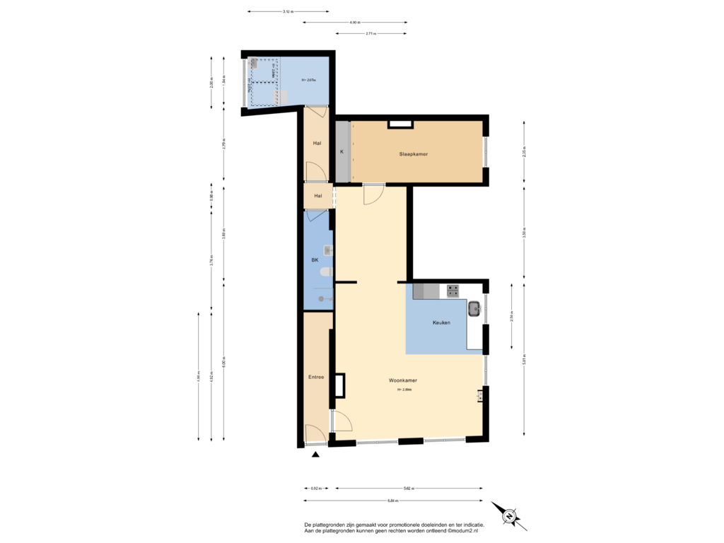 Bekijk plattegrond van Begane Grond van Verwersdijk 144-A