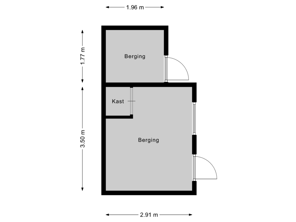 Bekijk plattegrond van Berging van Hauptstrasse 83