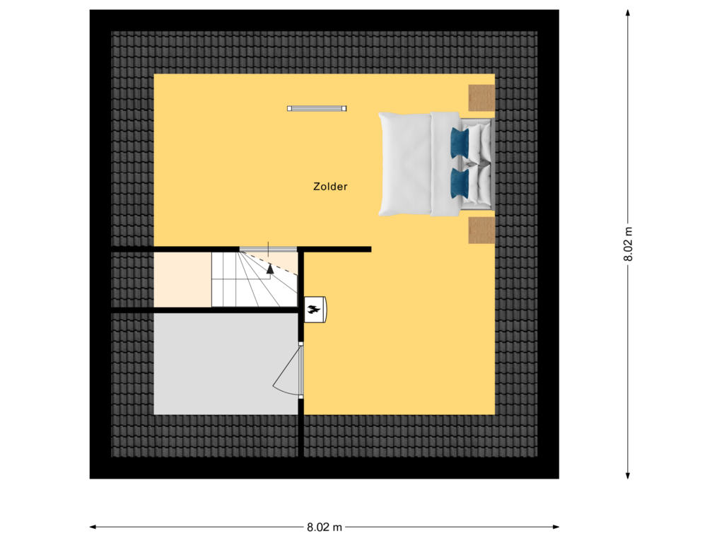 View floorplan of 2e Verdieping of Crispijn 27