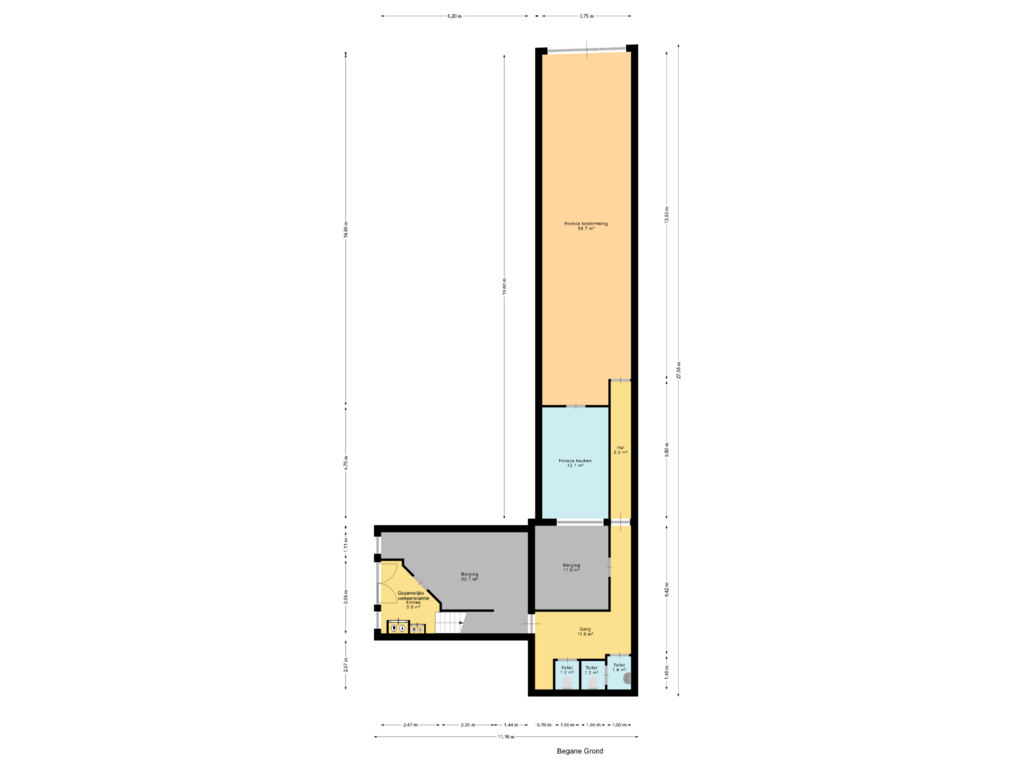 Bekijk plattegrond van Begane Grond van Haven 56