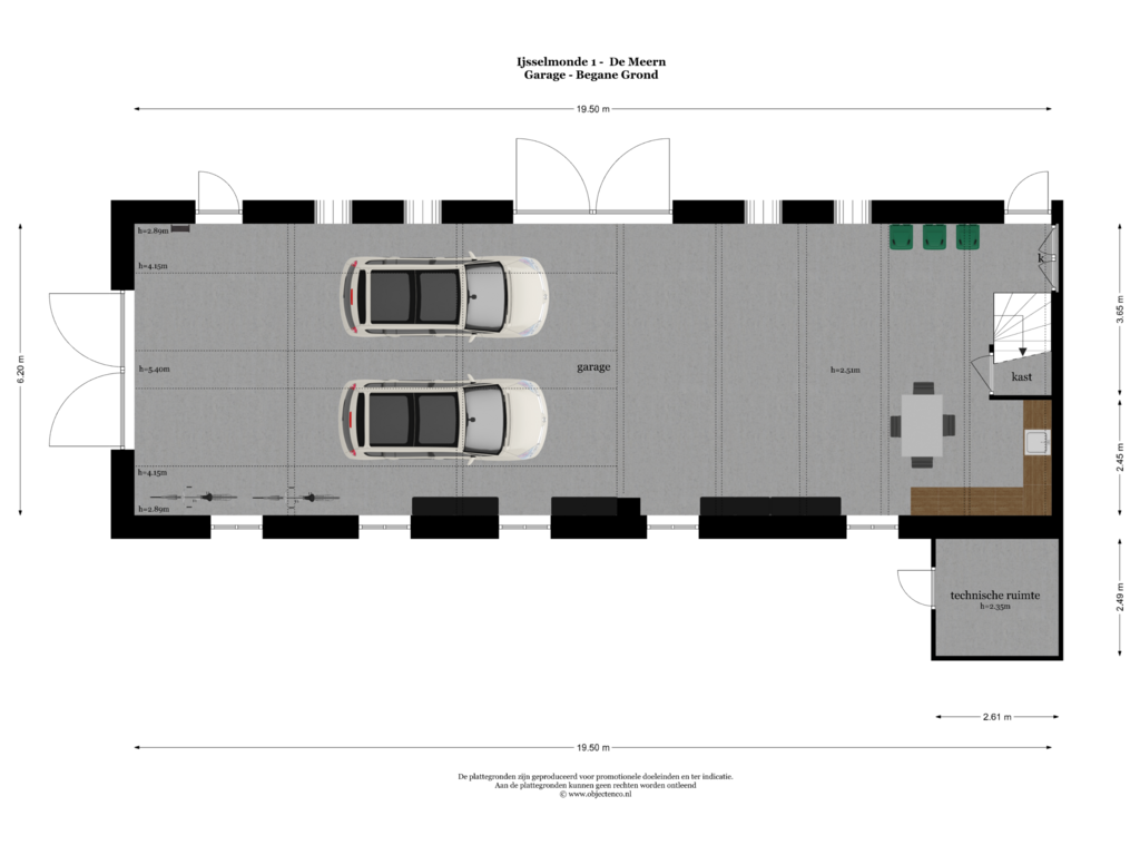 View floorplan of GARAGE - BEGANE GROND of IJsselmonde 1