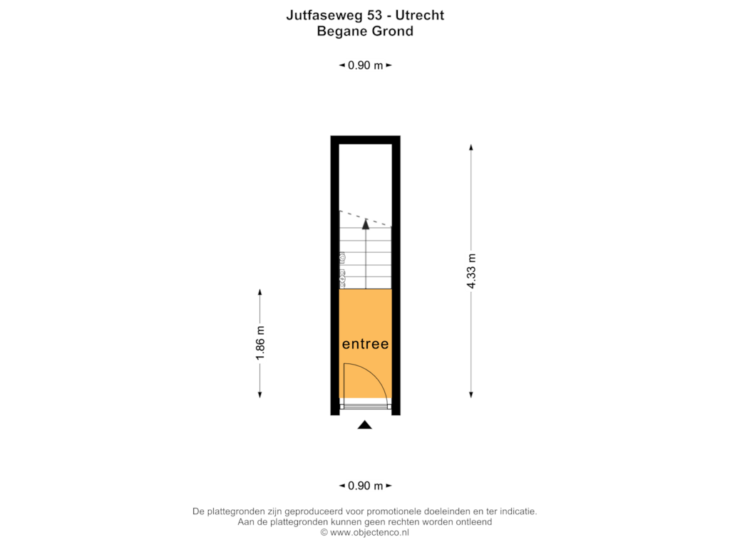 Bekijk plattegrond van BEGANE GROND van Jutfaseweg 53