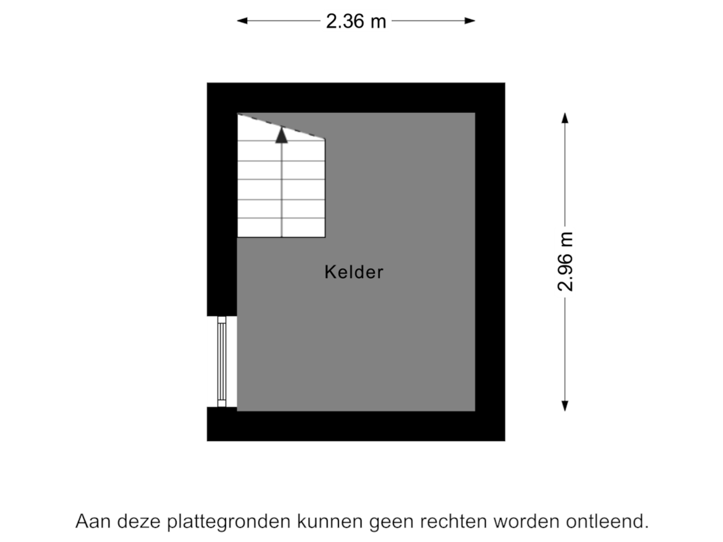 Bekijk plattegrond van Kelder van Burg. Canterslaan 5