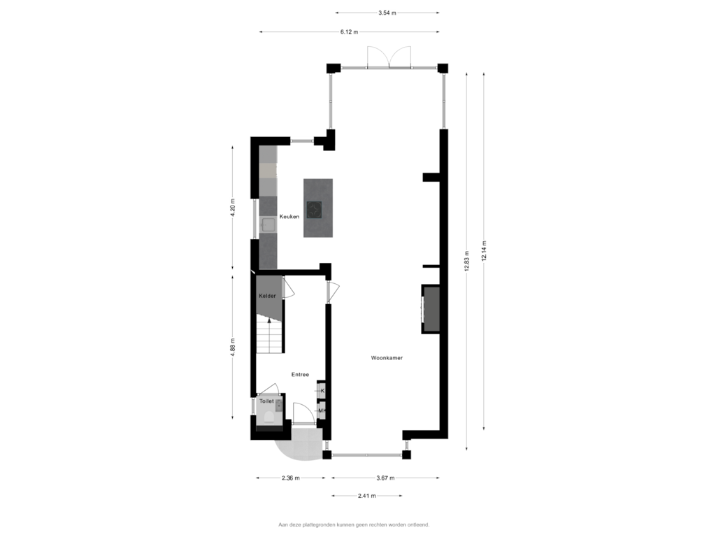 Bekijk plattegrond van Begane Grond van Burg. Canterslaan 5