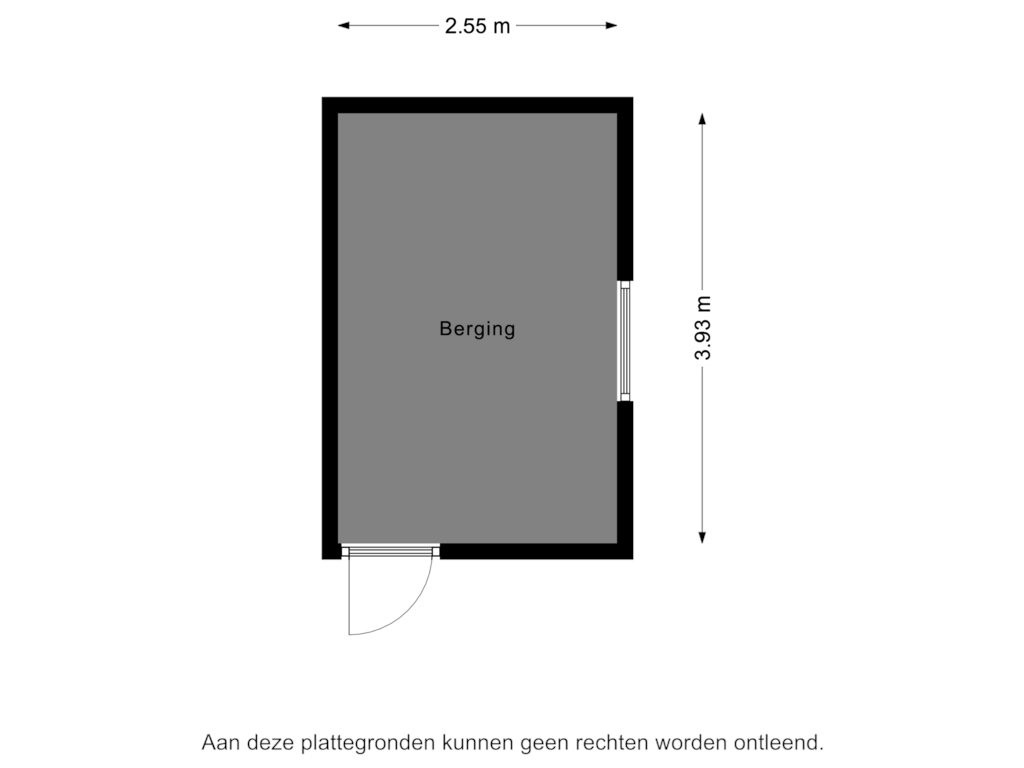 Bekijk plattegrond van Berging van Burg. Canterslaan 5