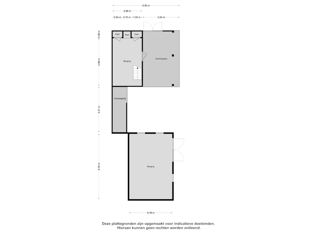 View floorplan of Berging of Benedenberg 118