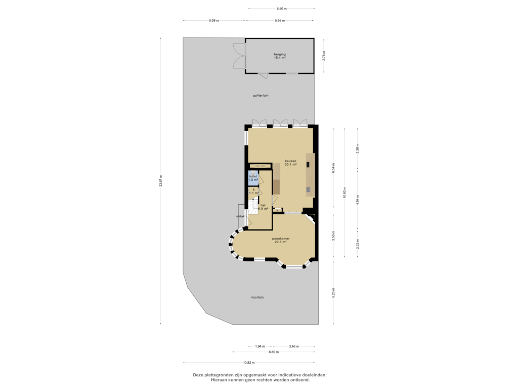 View floorplan of Overzicht woning of Julianalaan 111