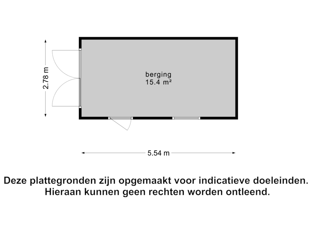 View floorplan of Berging of Julianalaan 111