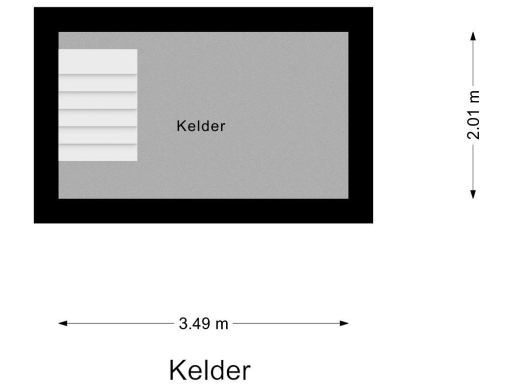 Bekijk plattegrond van Kelder van Oosterse Lageweg 2