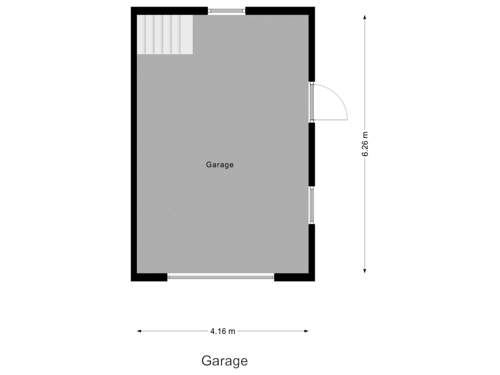 Bekijk plattegrond van Garage van Oosterse Lageweg 2