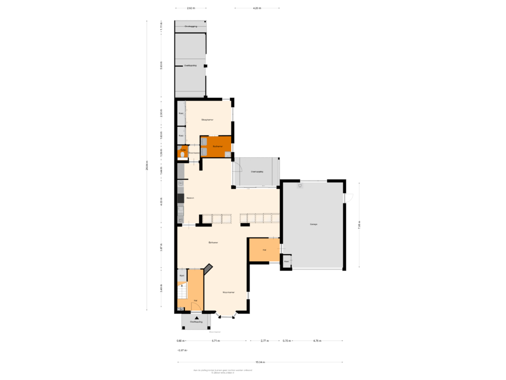 View floorplan of Begane Grond of Aan de Vier Gebroeders 14