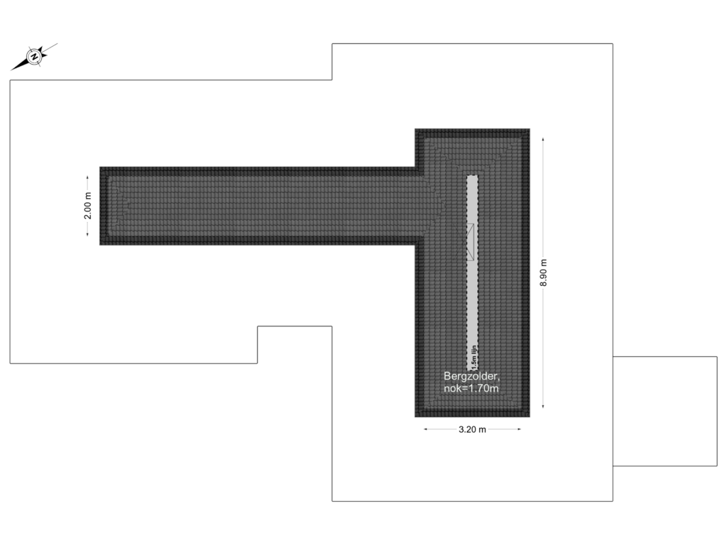 View floorplan of 2e Verdieping of J. Droststraat 5