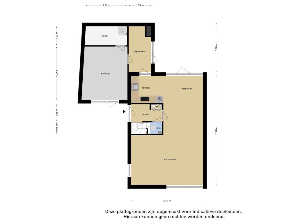 Bekijk plattegrond van Begane Grond van De Slikslede 23