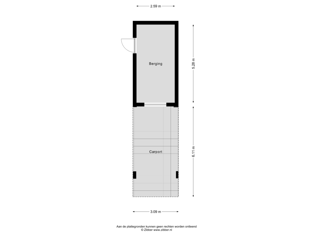 Bekijk plattegrond van Berging van Oirschotsedijk 9058