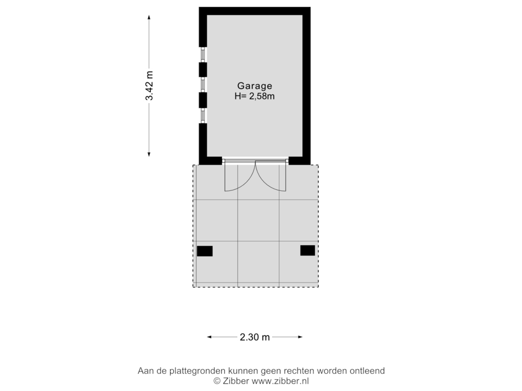 Bekijk plattegrond van Garage van Hertoglaan 50