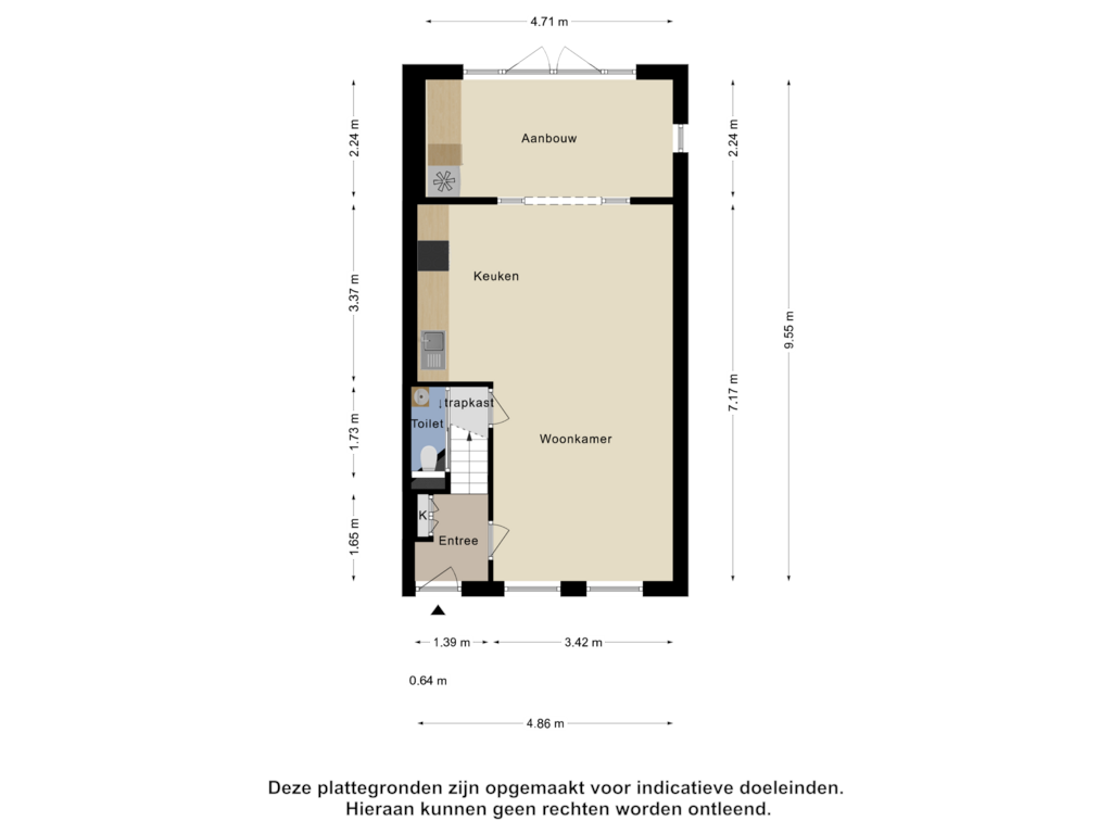 Bekijk plattegrond van Begane Grond van Ganzenwerfstraat 15