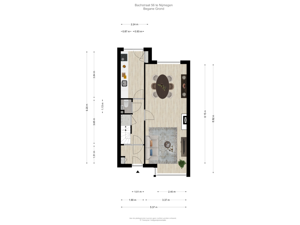 Bekijk plattegrond van Begane Grond van Bachstraat 56