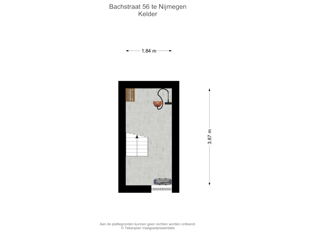 Bekijk plattegrond van Kelder van Bachstraat 56