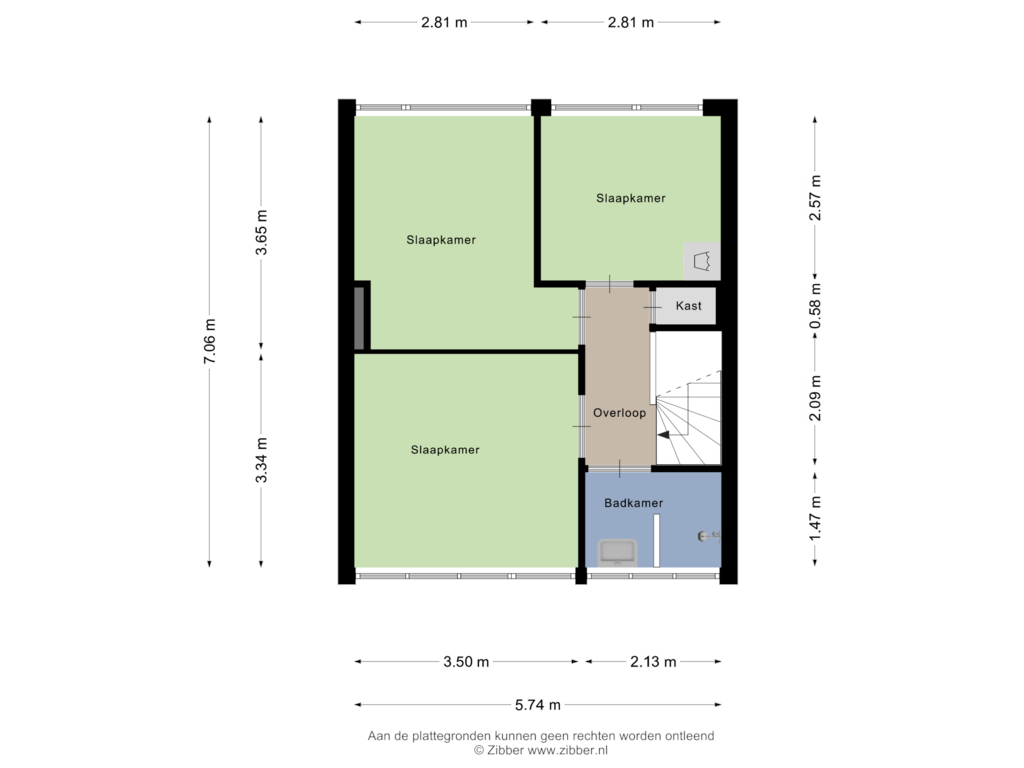 Bekijk plattegrond van Eerste Verdieping van Mangrovestraat 16