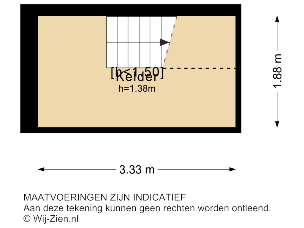 Bekijk plattegrond van KELDER van Plataanweg 17