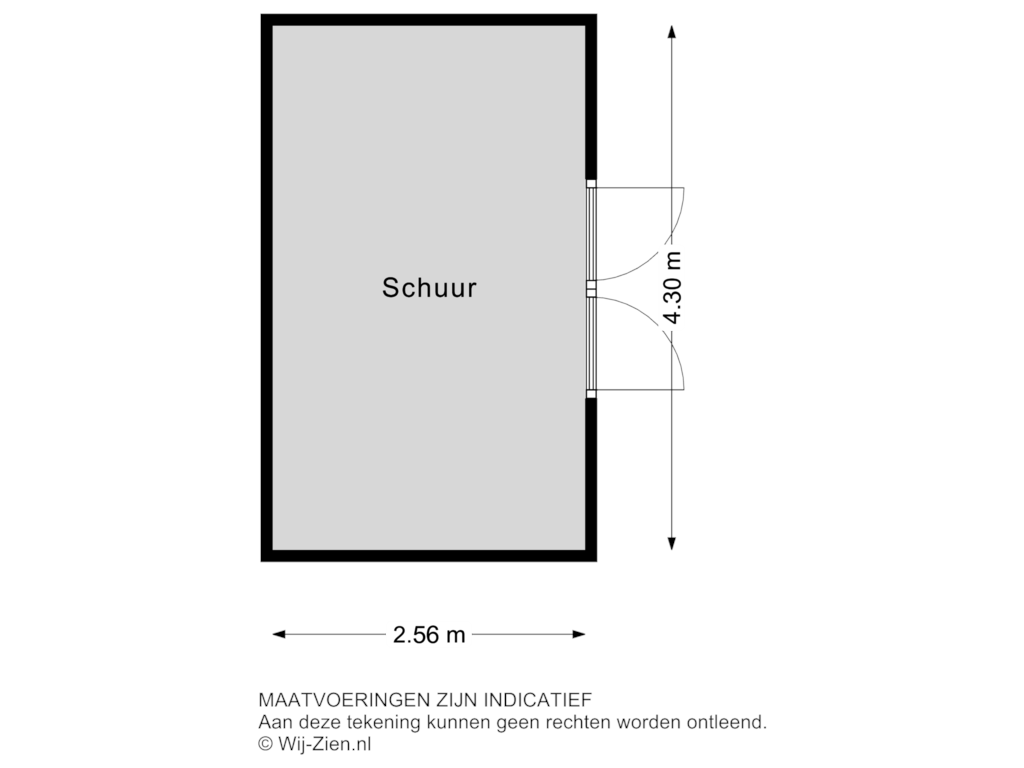 Bekijk plattegrond van BERGING van Plataanweg 17