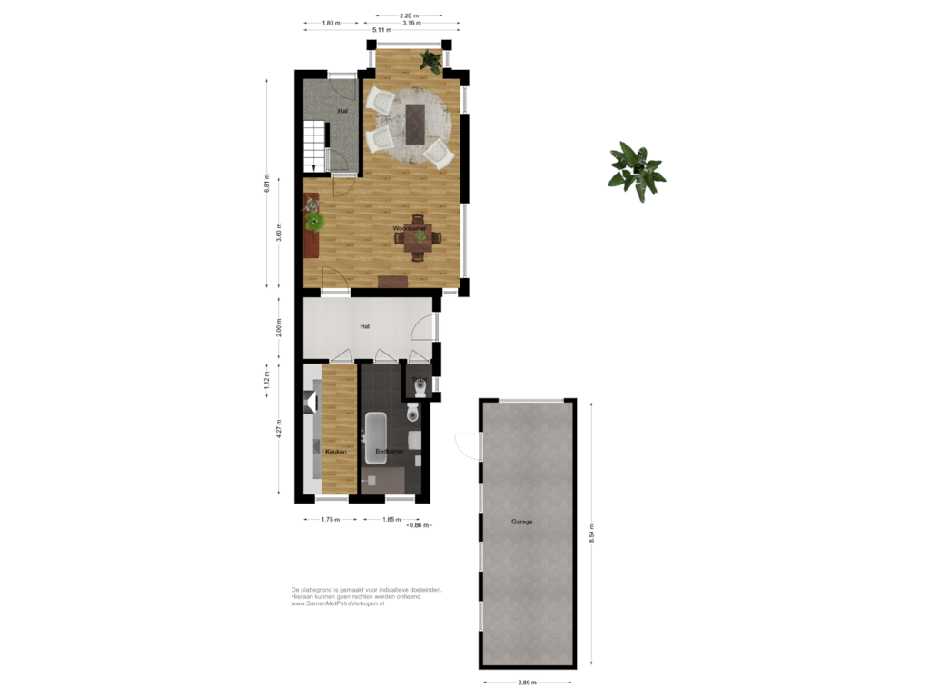 View floorplan of Begane grond luxe of Beertsterweg 50