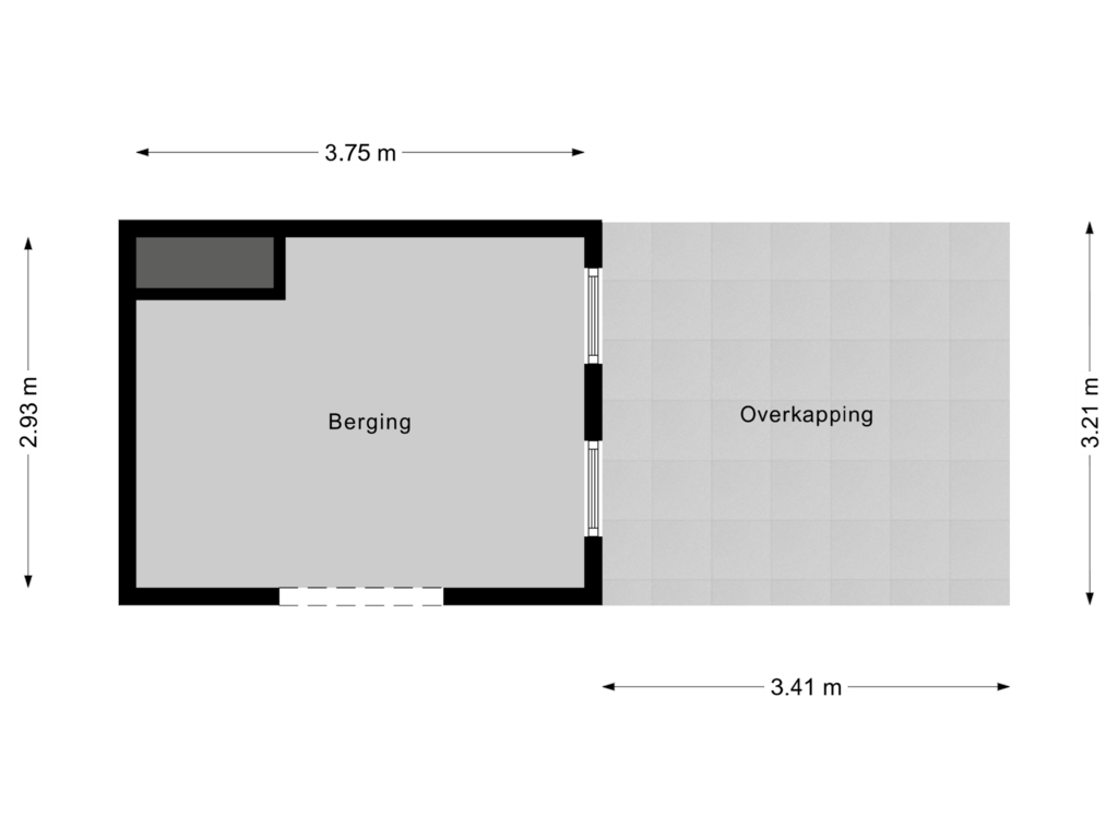 Bekijk plattegrond van Berging van Kuilven 15