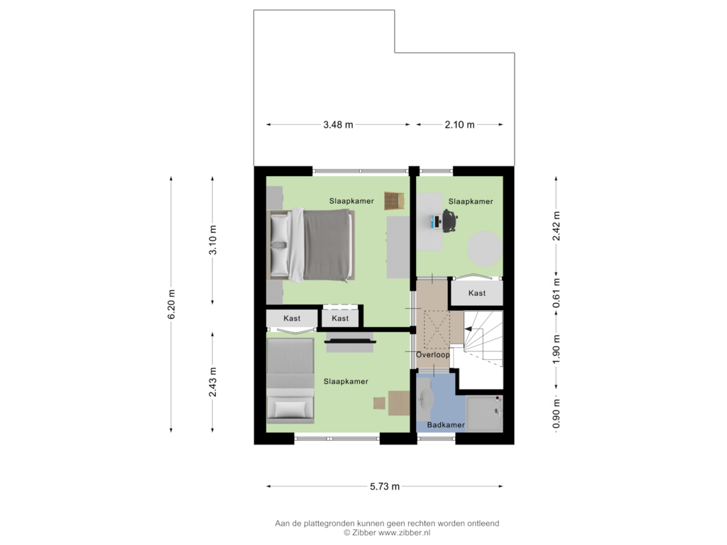 Bekijk plattegrond van Eerste Verdieping van Dr Ensinkstraat 61