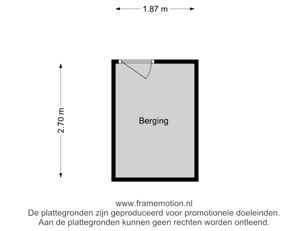 Bekijk plattegrond van Berging van Oosterkade 23