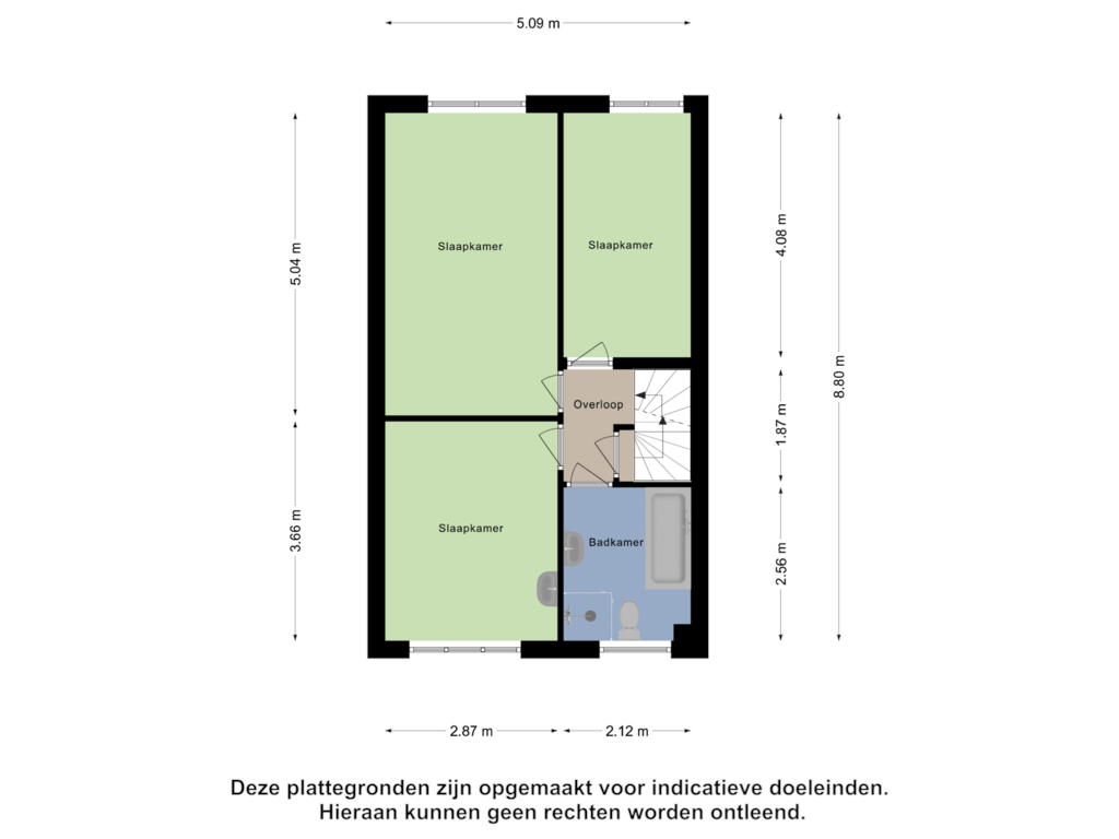 Bekijk plattegrond van Eerste Verdieping van Versteeghlaan 60