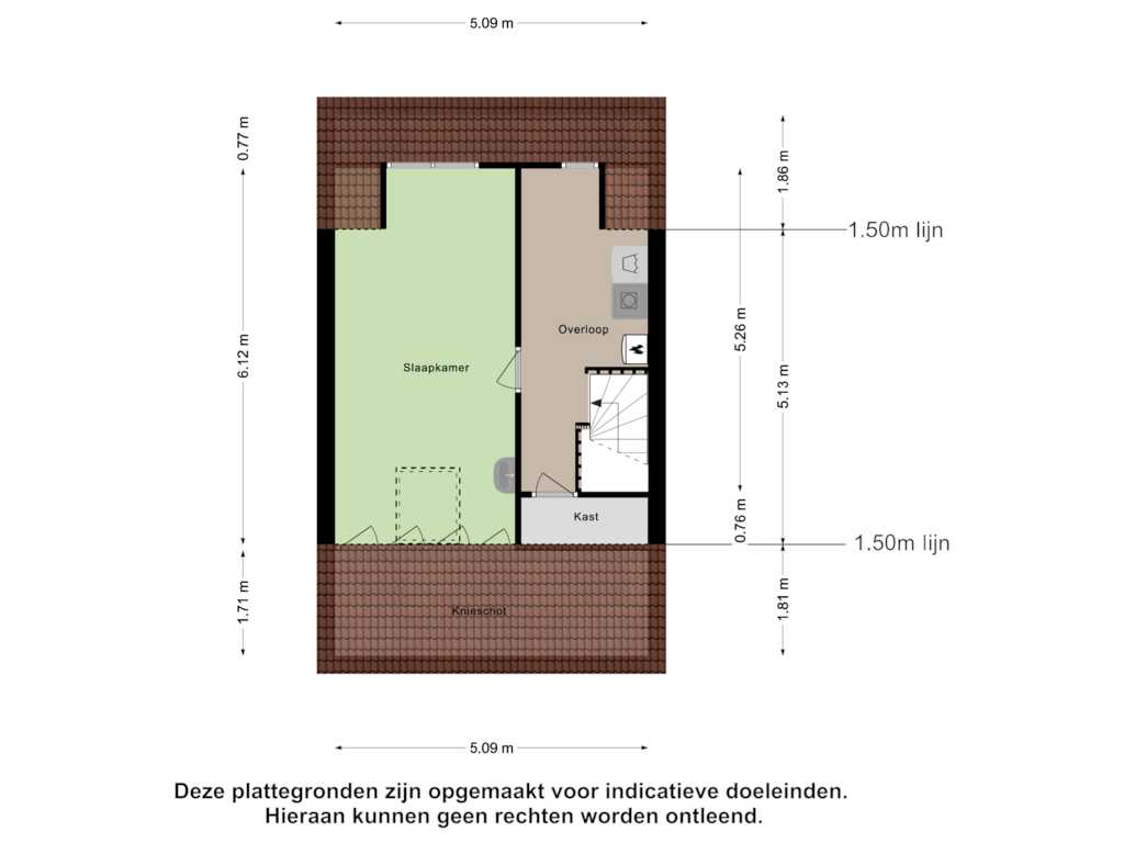 Bekijk plattegrond van Tweede Verdieping van Versteeghlaan 60