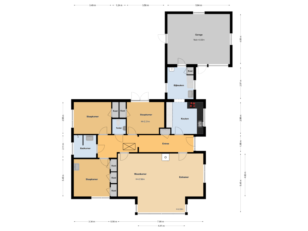 View floorplan of First floor of Van Tuyllstraat 75