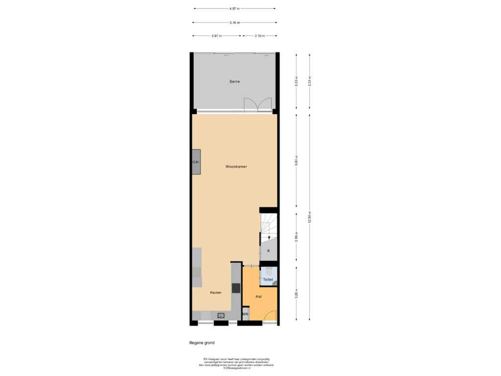 Bekijk plattegrond van Begane grond van Conradstraat 11