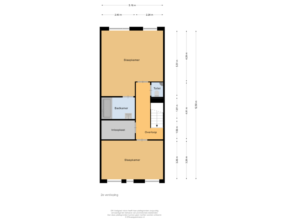 Bekijk plattegrond van 2e verdieping van Conradstraat 11