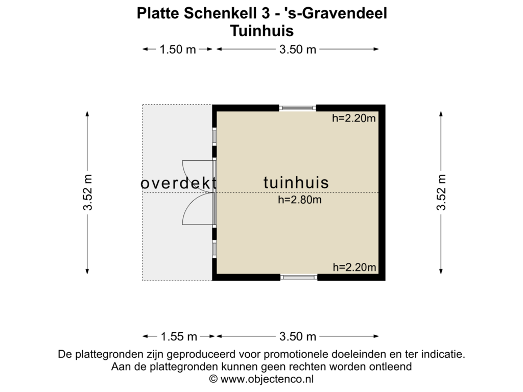 Bekijk plattegrond van TUINHUIS van Platte Schenkel 3