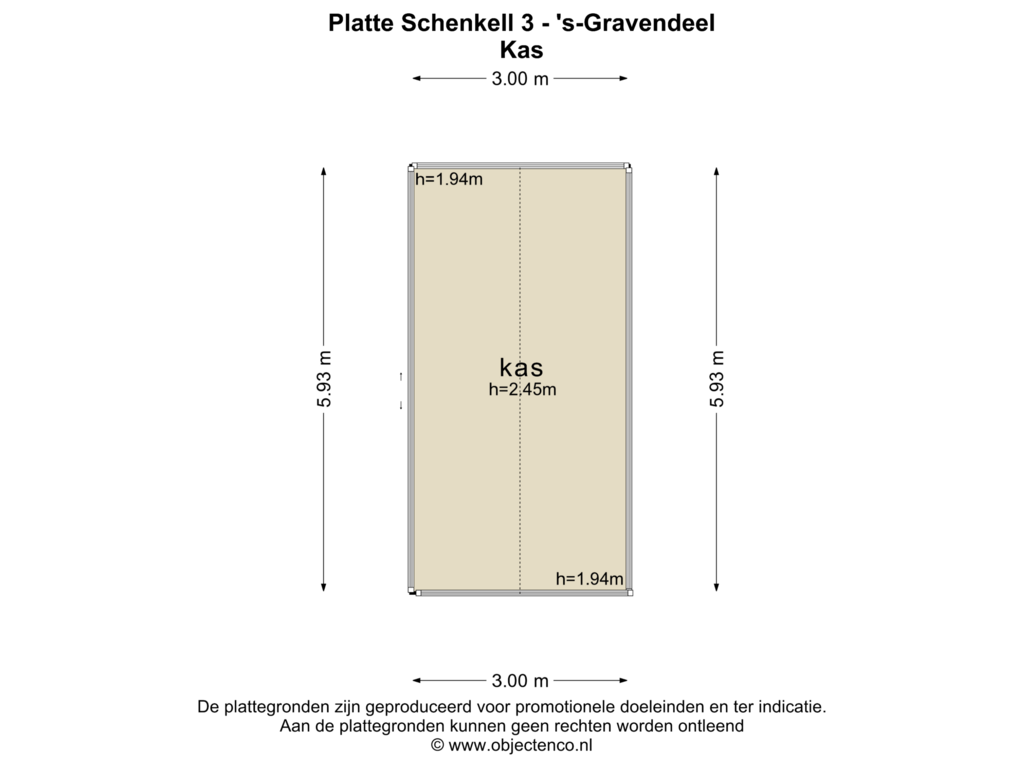 Bekijk plattegrond van KAS van Platte Schenkel 3