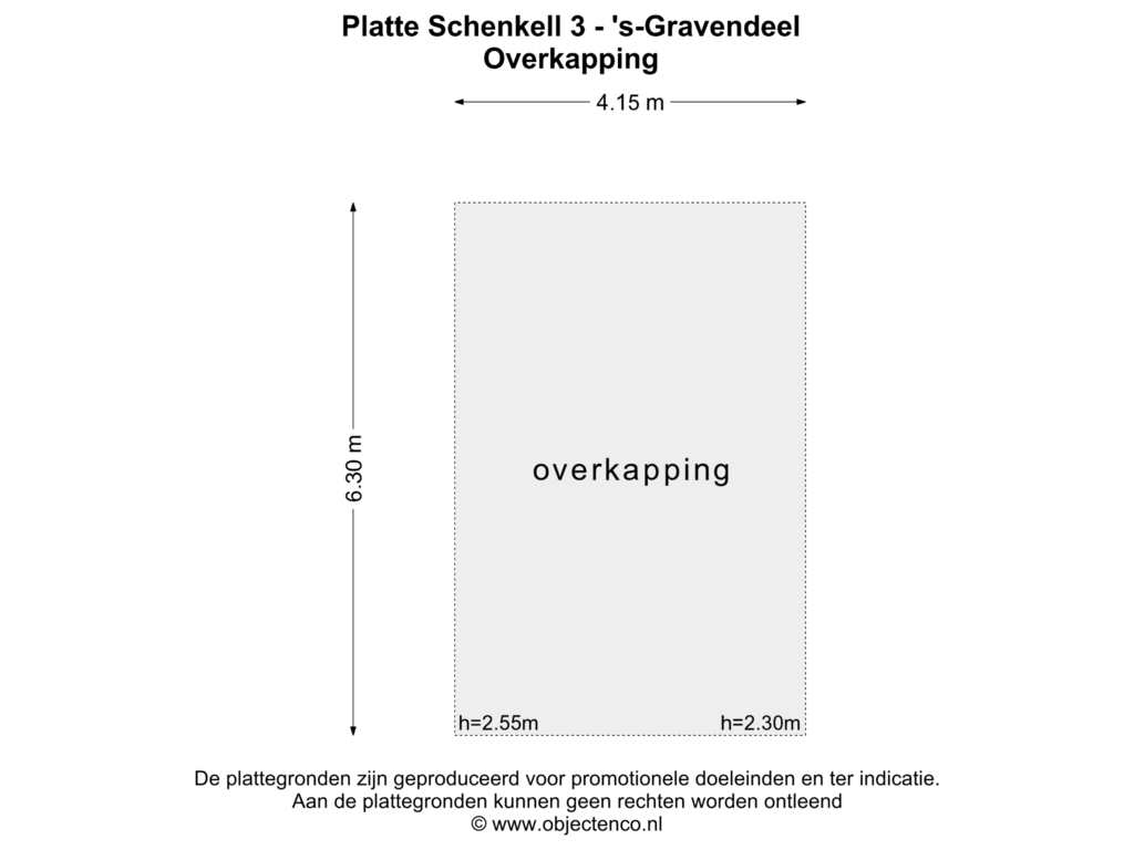 Bekijk plattegrond van OVERKAPPING van Platte Schenkel 3