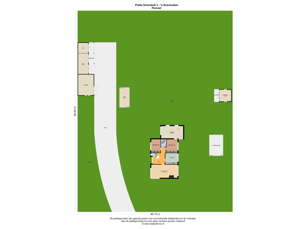 Bekijk plattegrond van PERCEEL van Platte Schenkel 3