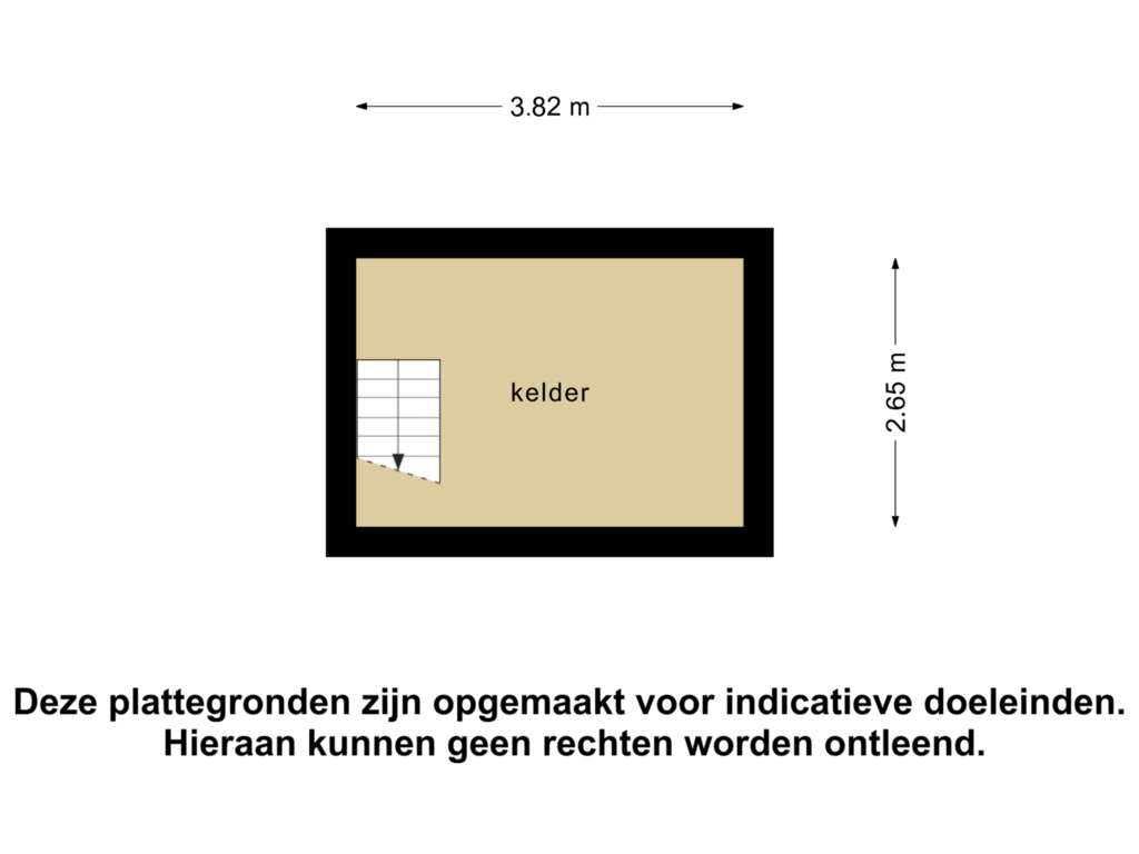 Bekijk plattegrond van Kelder van Kapelstraat 117