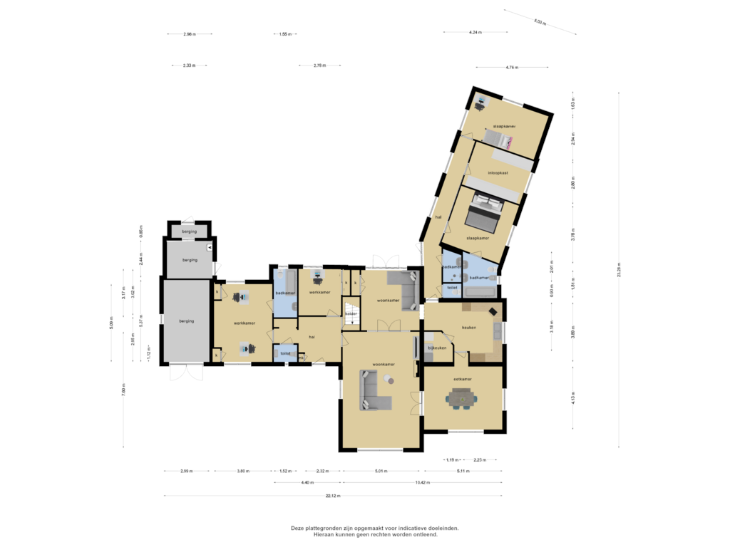 Bekijk plattegrond van Begane grond van Kapelstraat 117